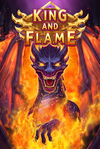 King and Flame pokie tile